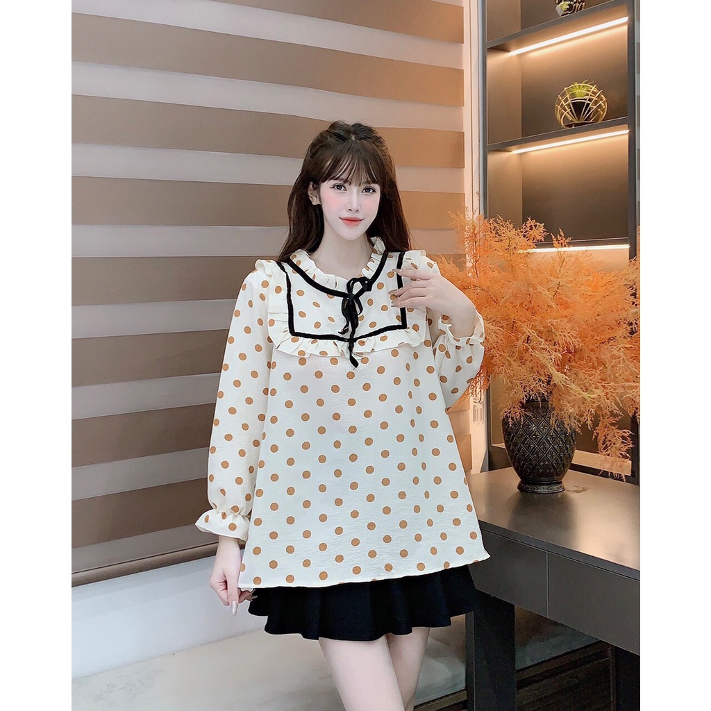 Áo Bầu Thiết Kế Dáng babydoll Tầng Xinh Xắn - Chất lụa hàn , mềm mịn Form rộng Trẻ Trung