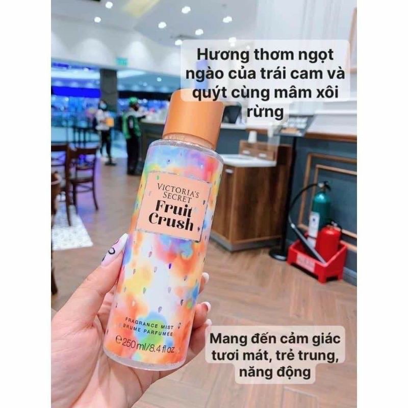 Xịt toàn thân body mist VIC 250ml Candy, Sugar, Cake, Fruit, Amber