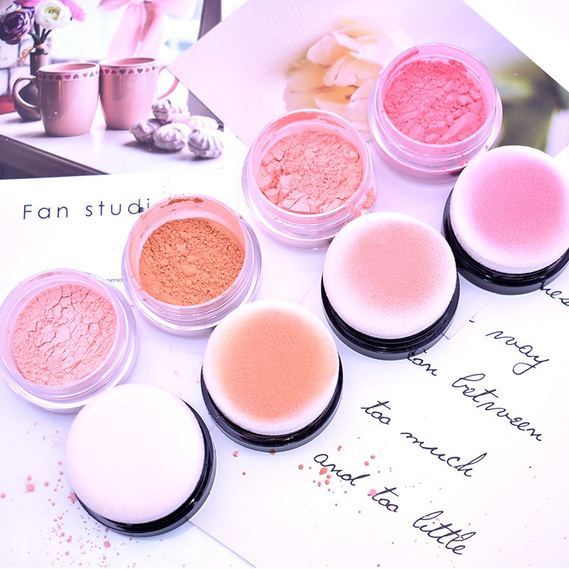 Phấn má hồng Feilinka dạng bột sẵn mút cực xinh cực yêu | BigBuy360 - bigbuy360.vn