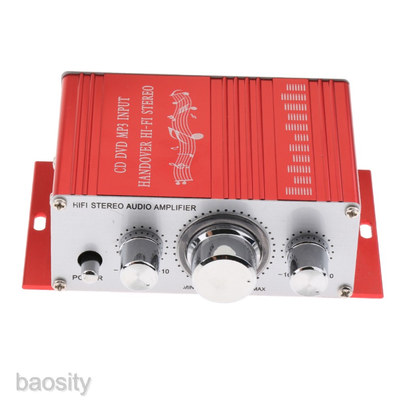 Bộ Khuếch Đại Âm Thanh Hi-Fi Mini MP3 20W 12V Cho Xe Hơi / Nhà Cửa