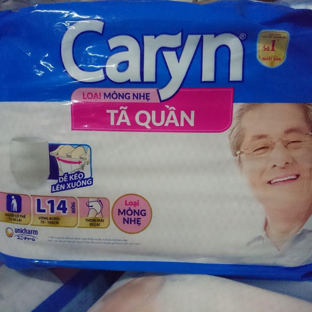 TÃ QUẦN NGƯỜI GIÀ CARYN L14 - vòng bụng 75 -100 cm