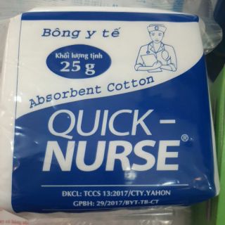 Bông y tế quick nurse 25g