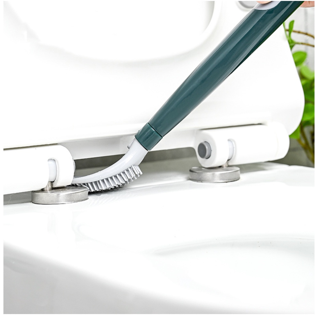 Cọ Toilet Gắn Tường, Bàn Chải Chà Rửa Nhà Vệ Sinh, Nhà Tắm Silicon Có Bình Chứa Xà Phòng Tiện Dụng