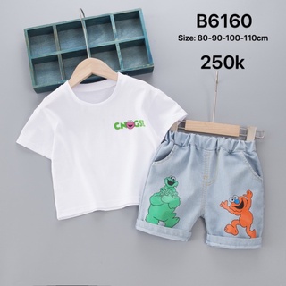 ( thanh lý HÀNG NEW ) Đồ bộ bé trai áo thun + Quần Sort ( hàng Quảng châu )