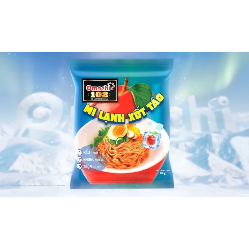 Mì lạnh xốt táo Omachi 110g