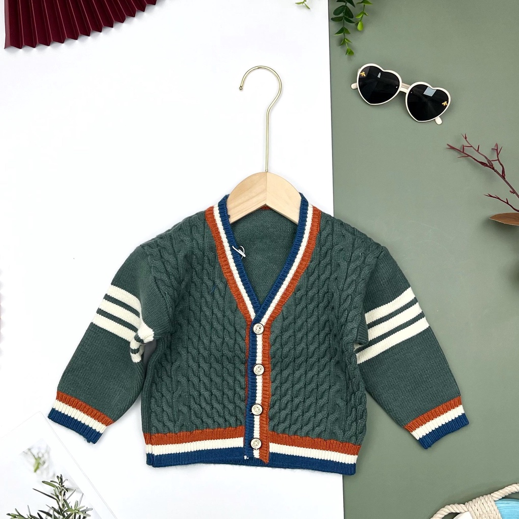 Áo Len cài cúc trẻ em LITIBABY size nhí 2/6T [LC02]