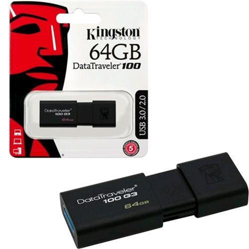 USB 64G 3.0 Kjngston DT100- Bh 2 năm | BigBuy360 - bigbuy360.vn