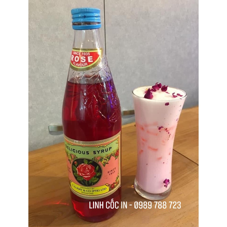 Siro Delicious vị Hoa hồng Singapore chai 700ml