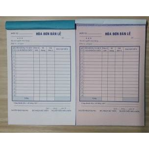 Hoá đơn bán lẻ 2 liên. ( size 13x19 )