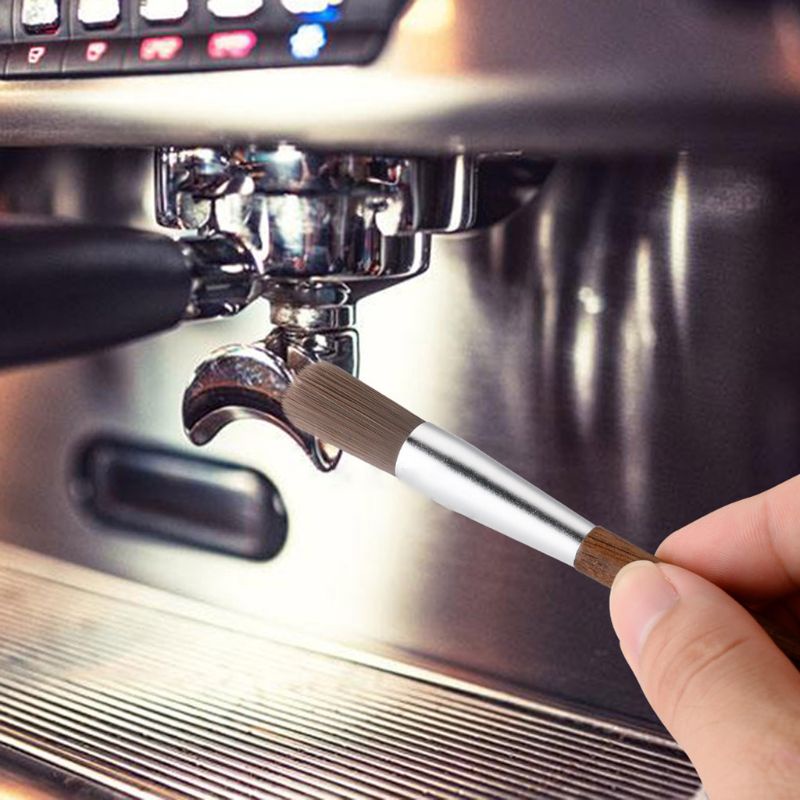 Cọ Vệ Sinh Máy Xay Cà Phê Tay Cầm Gỗ Tiện Dụng Cho Nhà Bếp