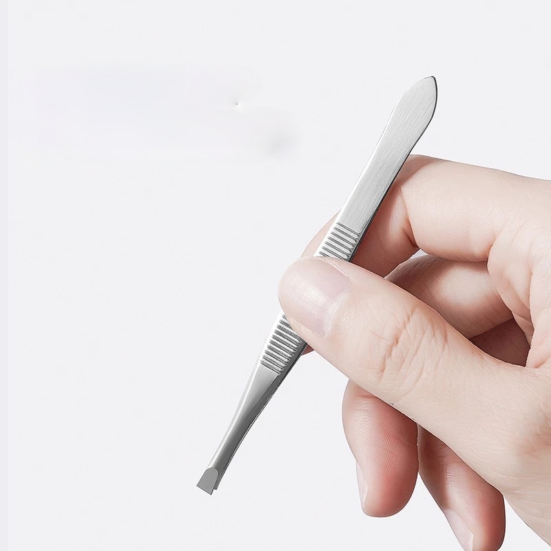 Set 2 Nhíp Tỉa Lông Mày / Kẹp Tỉa Lông Mày / Miệng Phẳng Chuyên Dụng