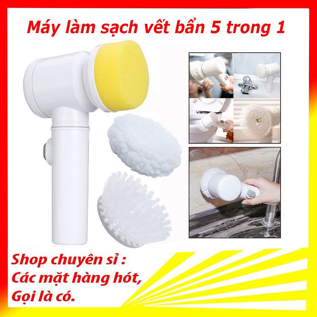 Máy làm sạch vết bẩn 5 trong 1 Magic Brush - Máy cọ rửa