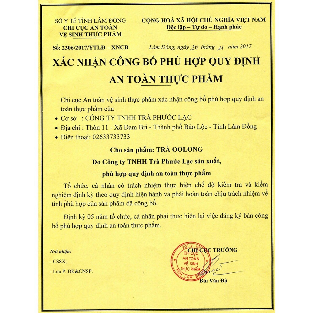 Trà ô long (oolong) 10g Kim Tuyên Phước Lạc cao cấp gói nhỏ