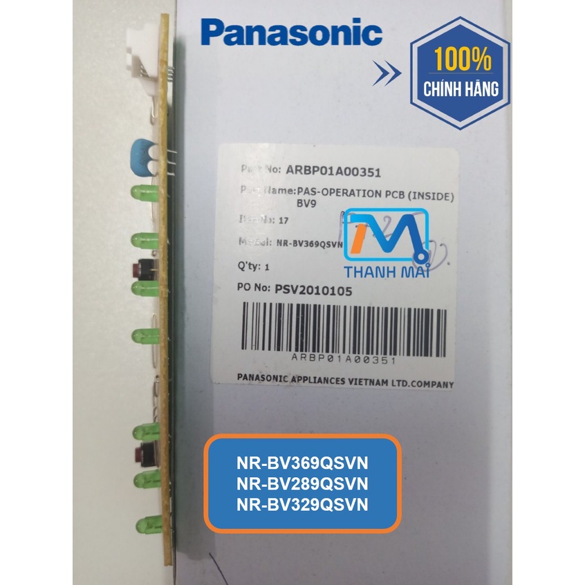 [Mã ELHA22 giảm 5% đơn 300K] Bo điều khiển nhiệt độ tủ lạnh Panasonic model NR-BV369QSVN