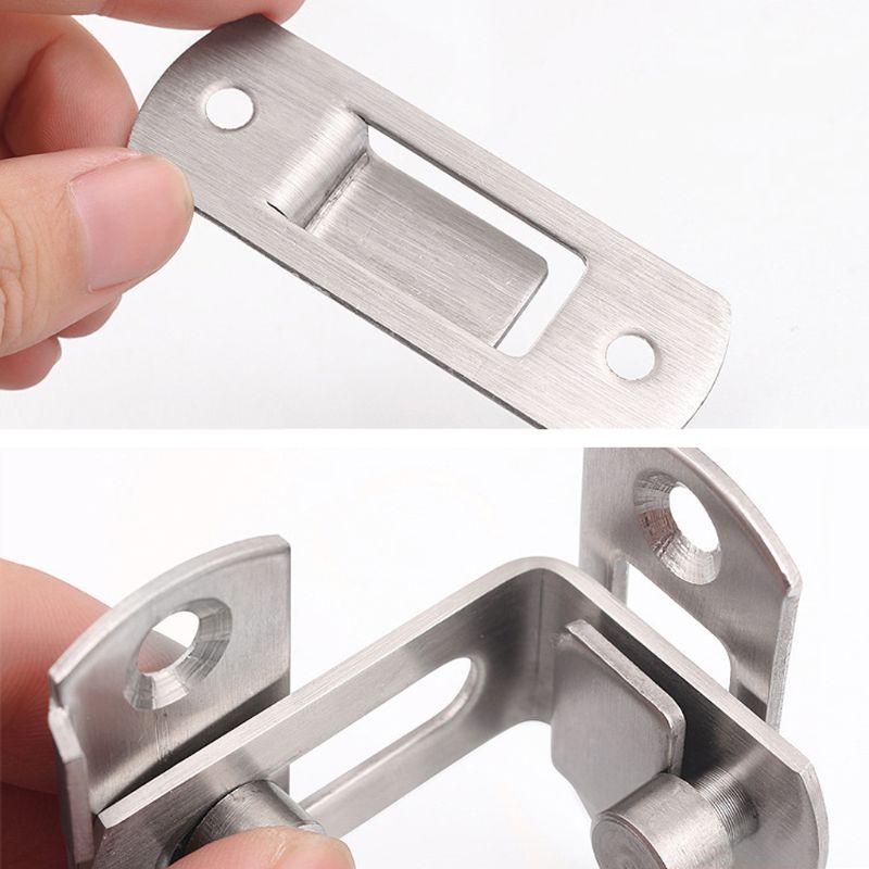Chốt Khóa Cửa Dạng Trượt Bằng Thép Không Gỉ An Toàn Chống Trộm