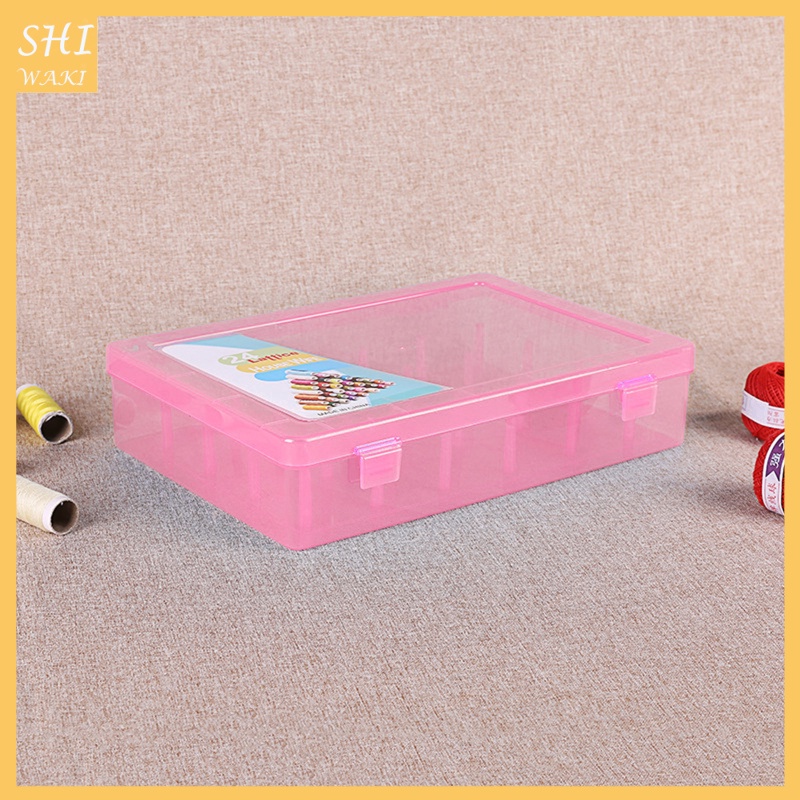 [In Stock]Sewing Thread Storage Box Organiser Case Durable 42 Pillars Organizer