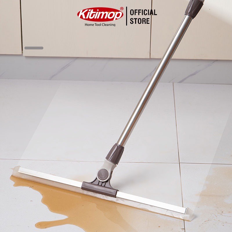 Cây gạt nước sàn nhà, cây gạt kính, chổi gạt nước silicone dễ dàng điều chỉnh độ dài Kitimop-G35
