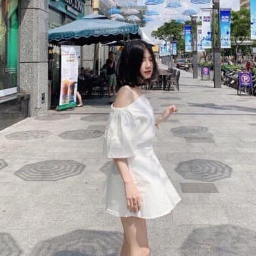 [C112] Set áo trễ vai chân váy thắt nơ điệu đà - Set áo trễ vai cá tính mix chân váy ngắn cạp chun freesize cực xinh | BigBuy360 - bigbuy360.vn