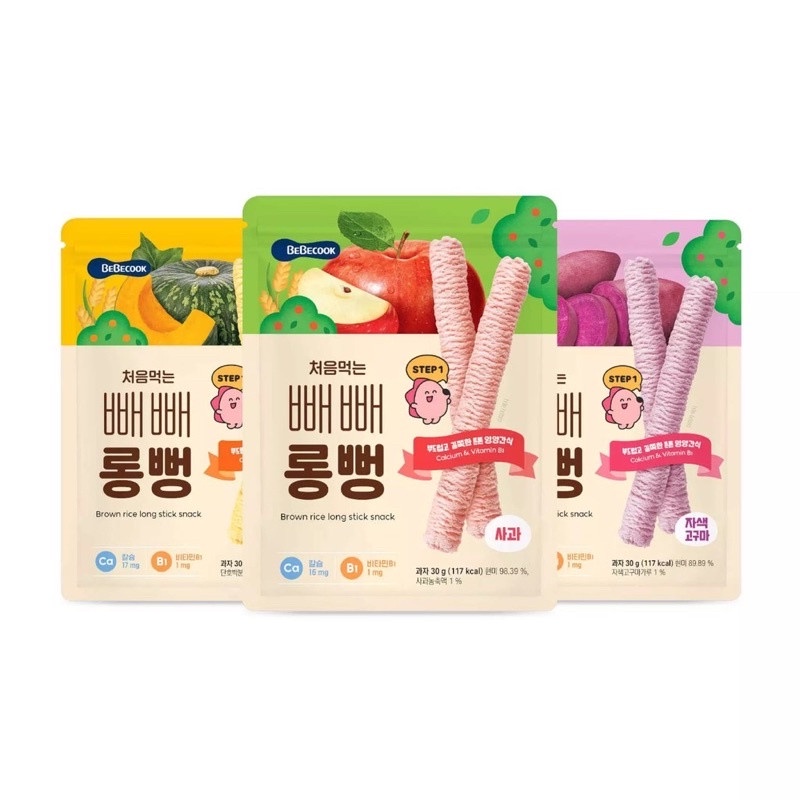 Bánh ăn dặm hữu cơ Bebecook Hàn Quốc cho bé - cung cấp thêm dưỡng chất cho trẻ nhỏ an toàn sử dụng date 6/2023