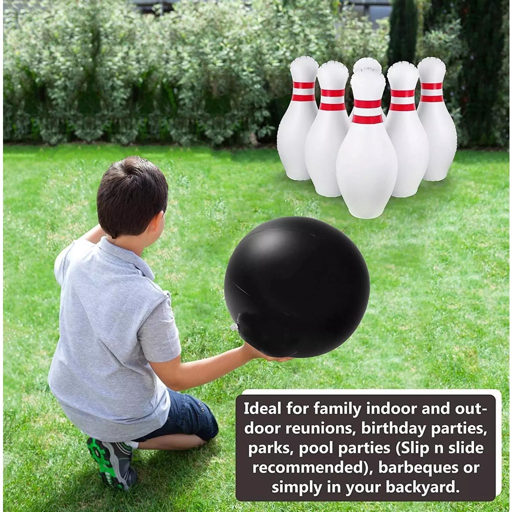 Bộ Đồ Chơi Bowling Bơm Hơi Cho Trẻ Em Và Người Lớn