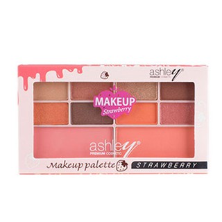Bảng phấn má hồng và phấn mắt 10 ô Ashley Makeup Strawberry A329