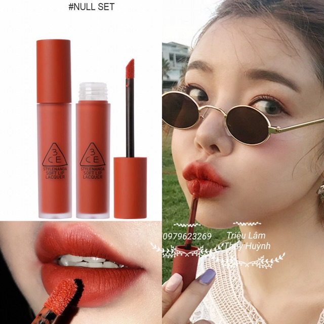 Son 3ce kem null set đỏ gạch chuẩn auth