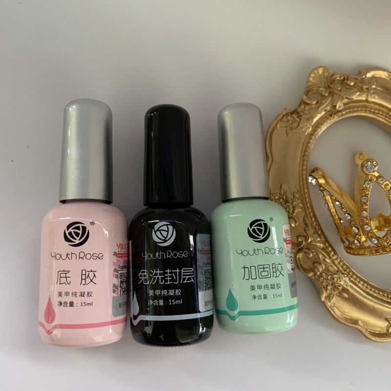 Top, Base Hoa Hồng Dùng Trong Sơn Gel 15ml Chính Hãng Loại 1