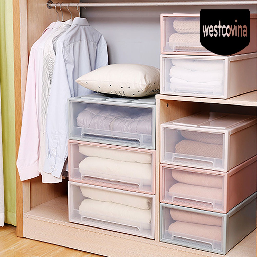 [Hot]☀ Hộp Đựng Đồ Bằng Nhựa Trong Suốt Có Thể Xếp Chồng Lên Nhau