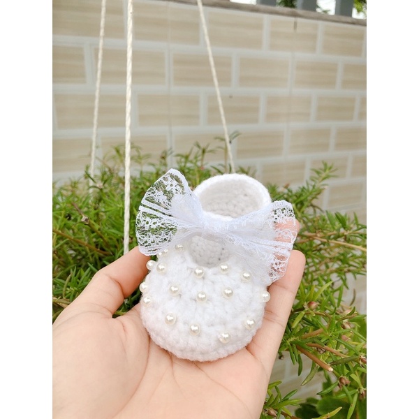 Giày len công chúa bé gái 0-18m