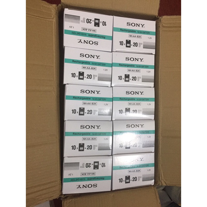 pin sạc AA Sony 4600mAh ( Hộp 10 vỉ, tổng 20 viên )