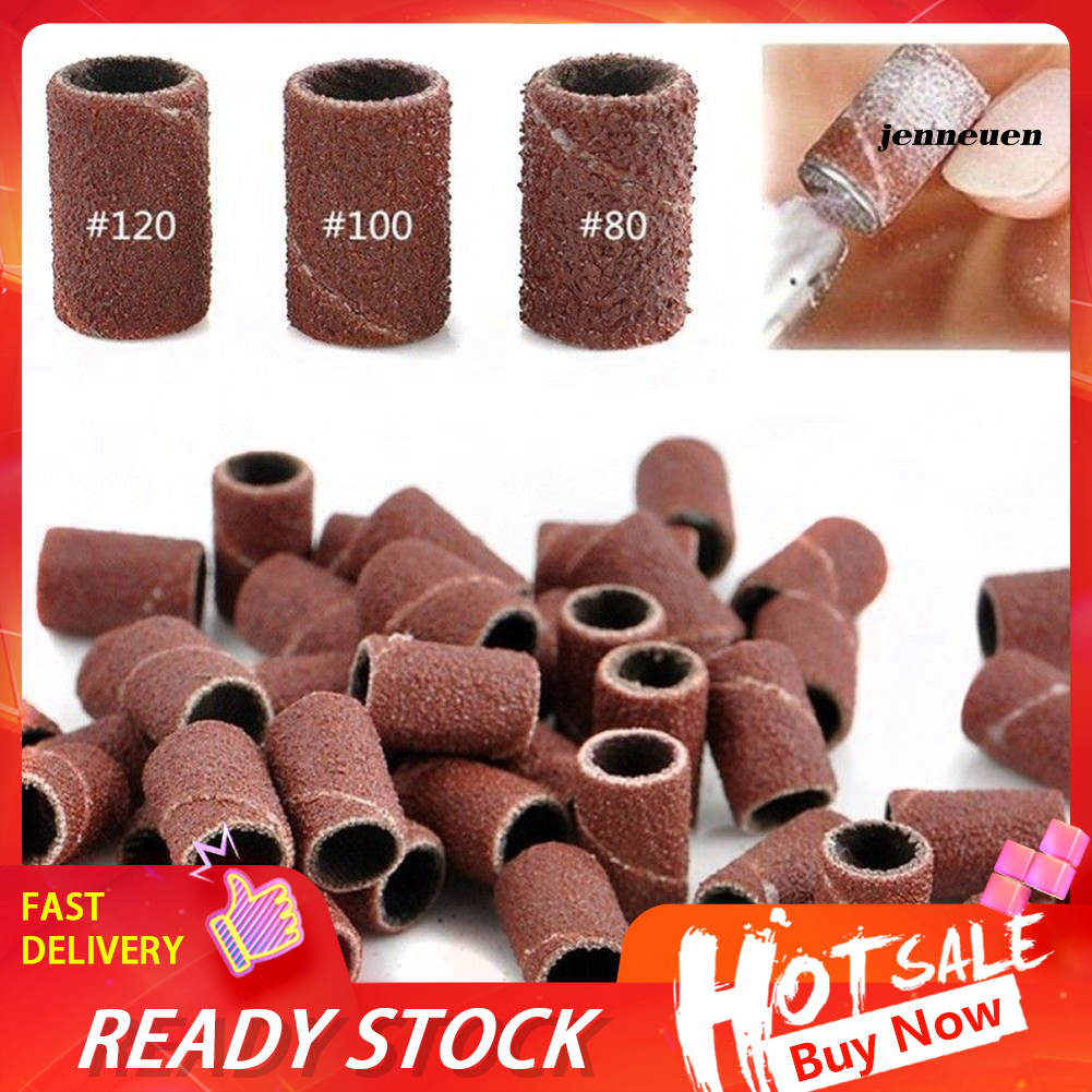 [Hàng mới về] Set 100 Vòng Mài Băng Nhám Đánh Bóng Móng Tay Tiện Dụng