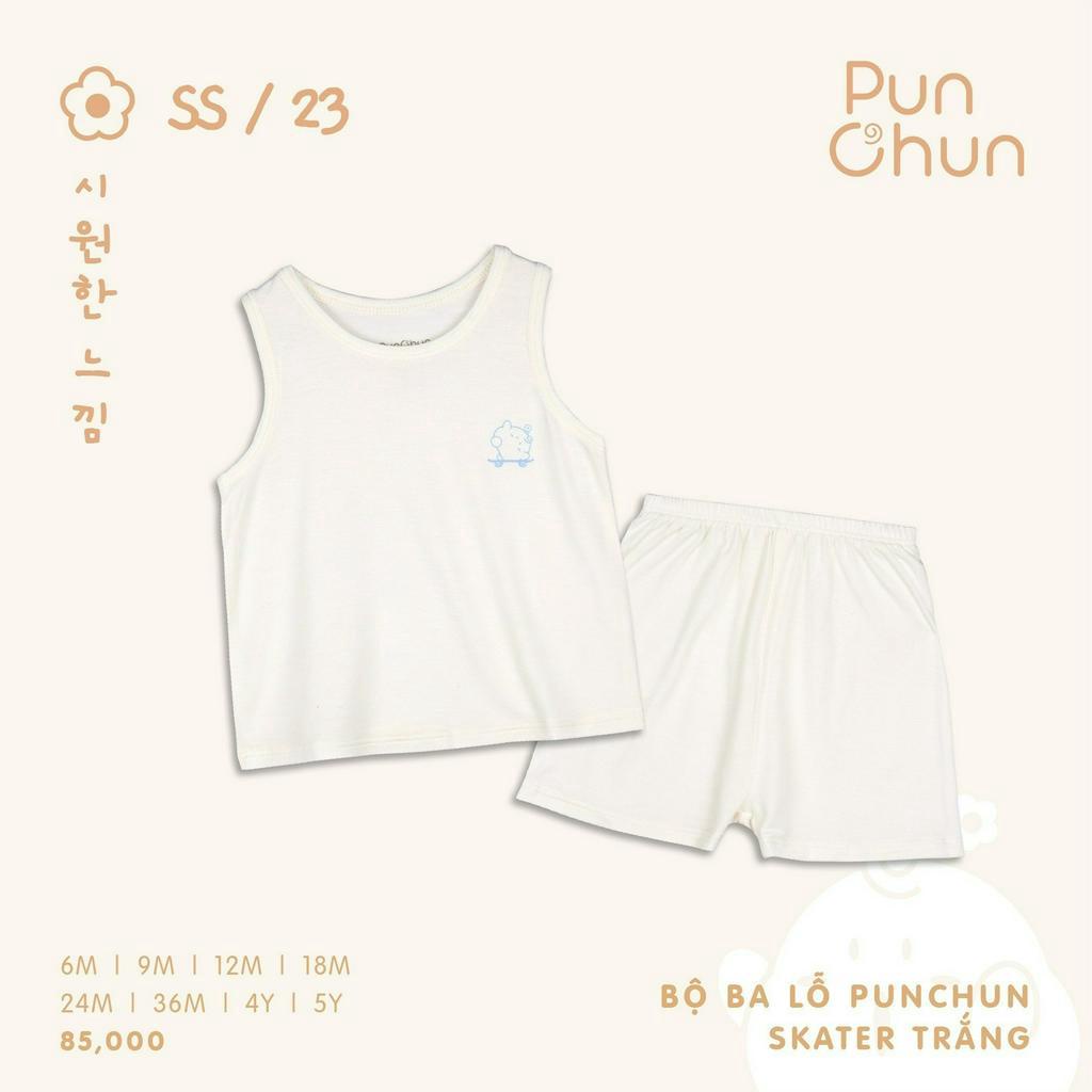 Bộ Ba Lỗ PUNCHUN Skater Bé Trai SS23D3
