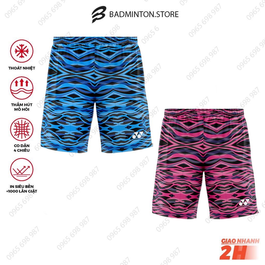 Quần short cầu lông Yonex cho nam và nữ sử dụng tập luyện thi đấu thể thao