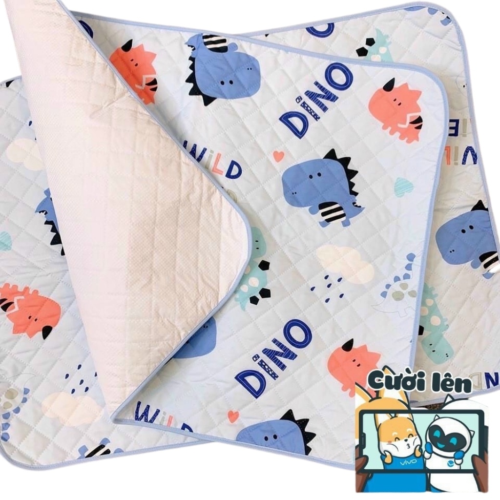 Lót Chống Thấm Best baby - Tấm Lót Thay Tã Bỉm Cotton 4D Chống Thấm Cho Bé Sơ Sinh 4 lớp KT 58 * 76cm