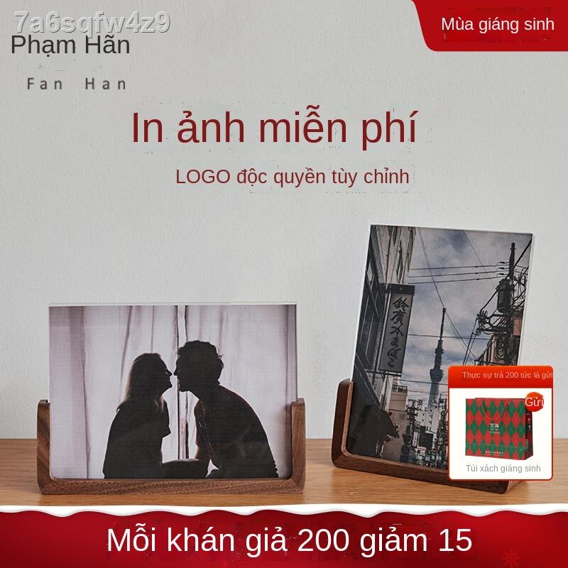 (Mới về)✑❏Fanhan khung ảnh gỗ thiết lập tùy chỉnh 6 67 78 8 inch cộng với rửa kỷ niệm tốt nghiệp acrylic