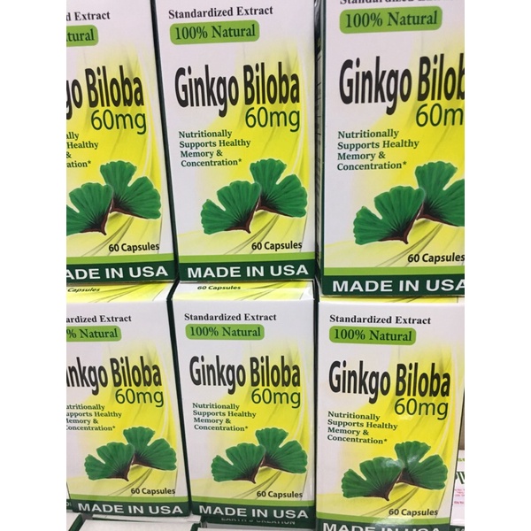Viên Uống Bổ Não Viên Nang Ginkgo Biloba 60mg