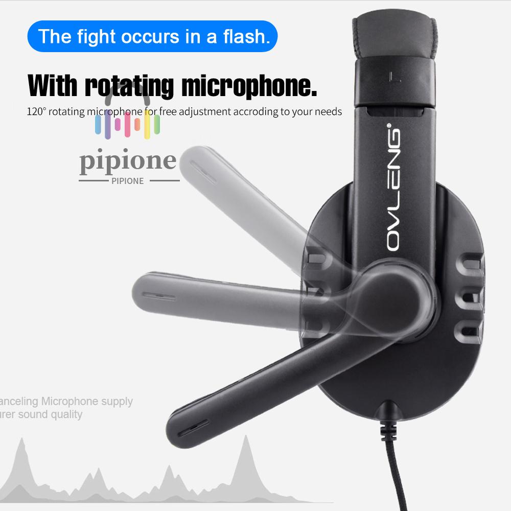 OVLENG Tai Nghe Trùm Đầu Chơi Game Xovleng Ov-P3 3.5mm Cho Ps4 / Phone / Laptop / Pc | BigBuy360 - bigbuy360.vn