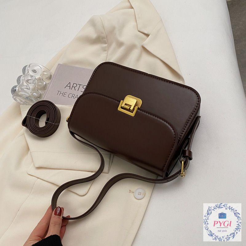 Túi Xách Nữ, Túi Đeo Chéo Nữ VINTAGE Siêu Đẹp Dáng Trơn Đứng Form Đi Chơi, Đi Làm PYGI STORE PG023
