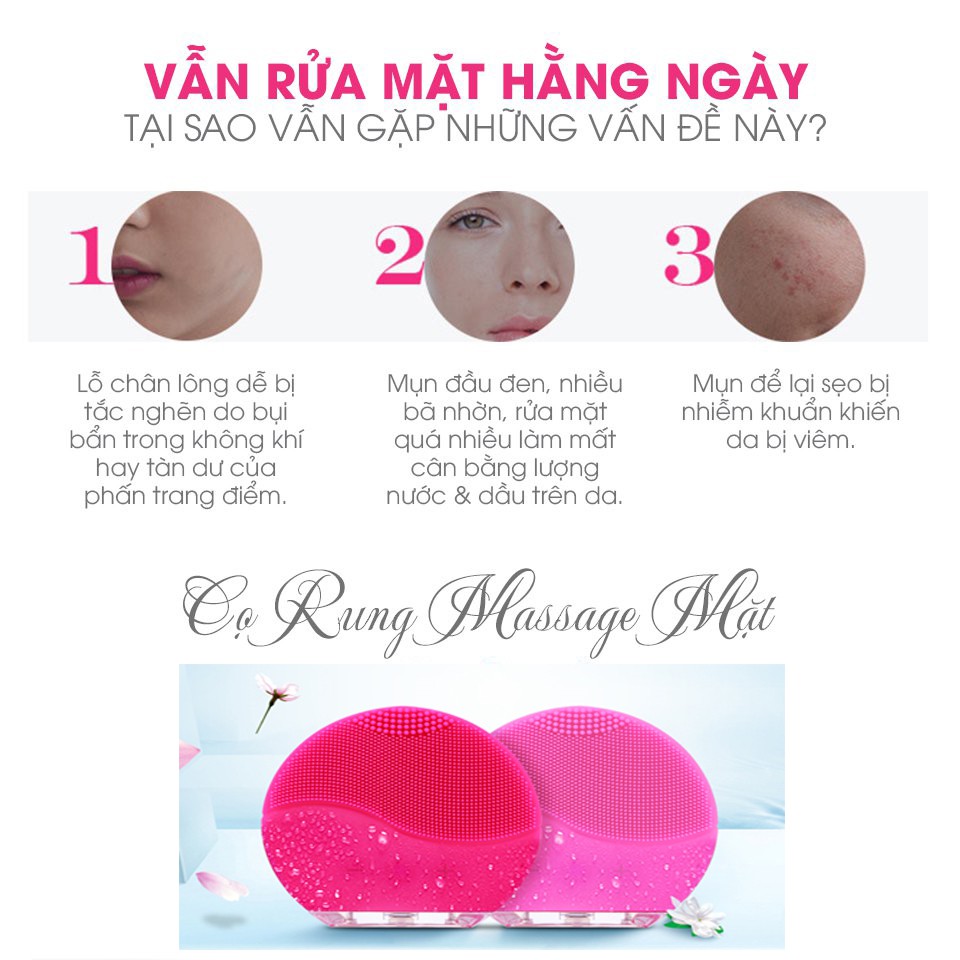 MÁY RỬA MẶT CHÍNH HÃNG MELISSA FACIAL CLEANSING MINI 2