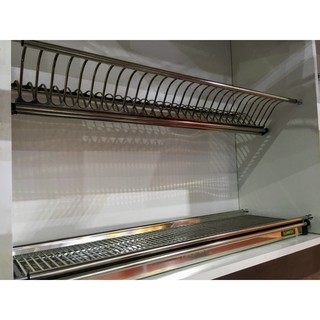 [CHÍNH HÃNG] Kệ Úp Chén Dĩa 2 Tầng Inox SS304 Cho Tủ Bếp Trên