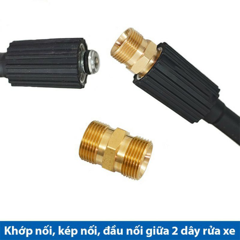 Bộ cốt ép dây rửa xịt xe mi ni gia đình ren trong 22mm