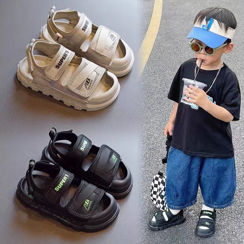 Giày Sandal Đế Mềm Thời Trang Đi Biển Mùa Hè Offer~2022 Cho Bé Trai