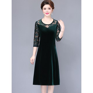 Đầm dự tiệc nhung tuyết cao cấp - S1981