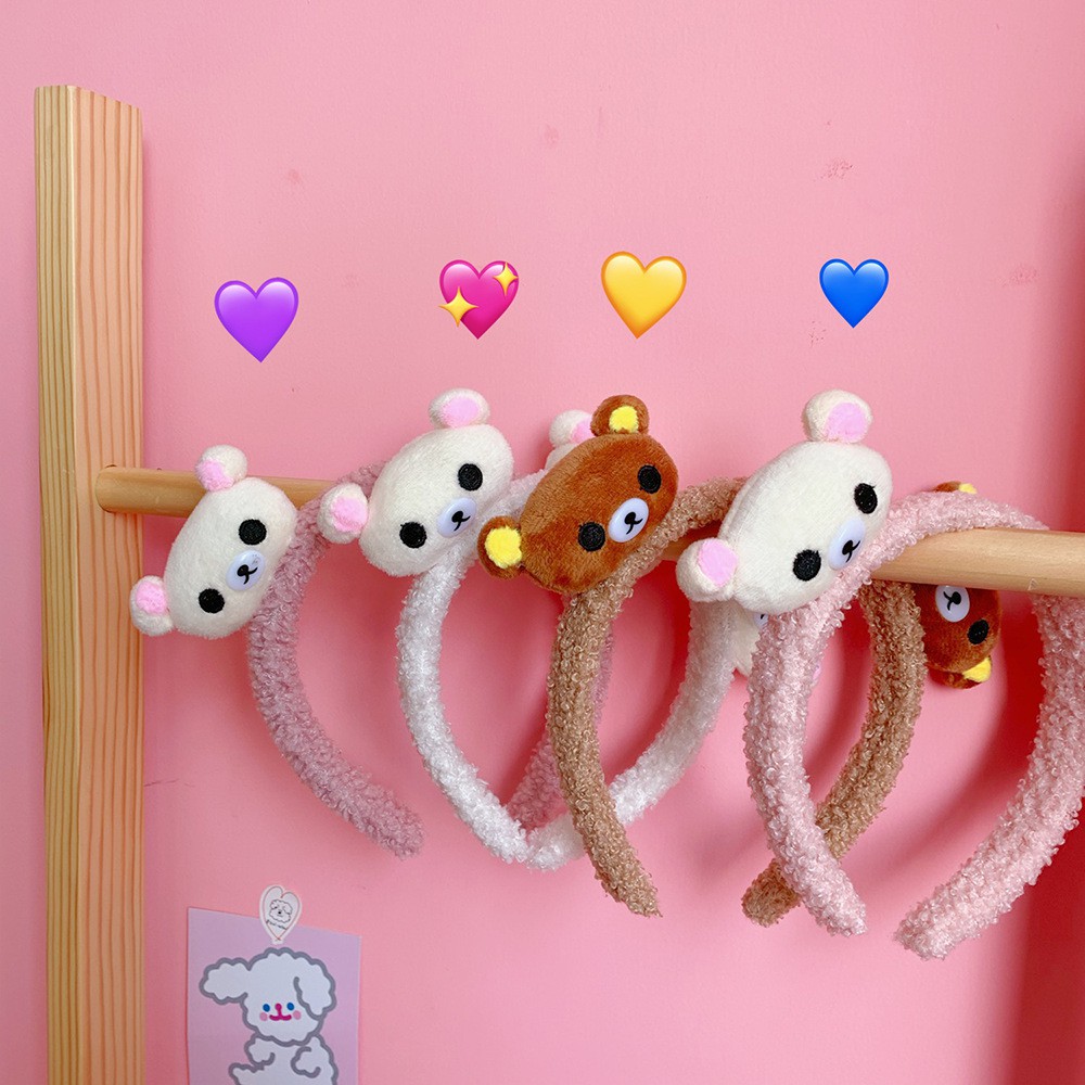 Băng Đô Tai Thú Nhồi Bông Rilakkuma và Gấu Thỏ Cute