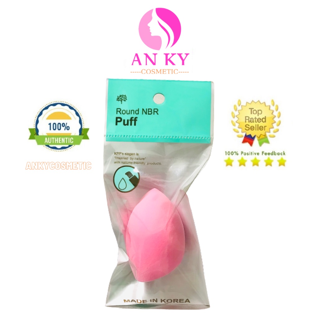 Bông Mút Tán Kem Nền Round Puff Hàn Quốc