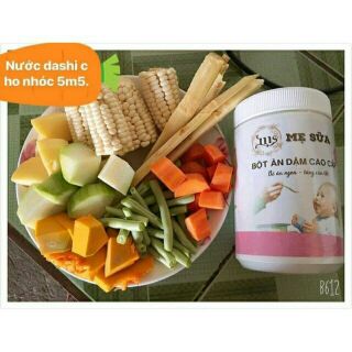 Bột ăn dặm cho bé có rau không rau  4-12 tháng