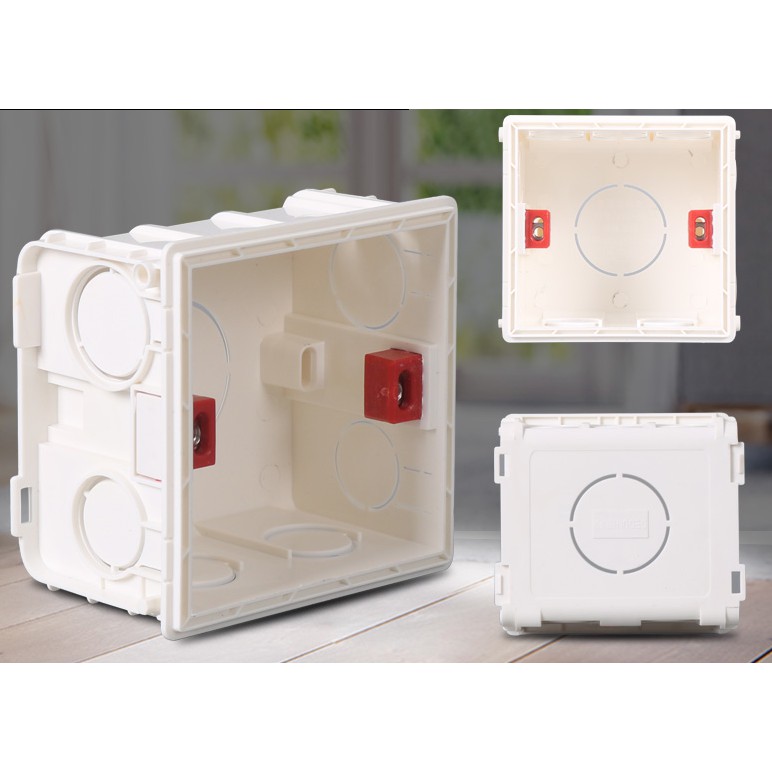ĐẾ Ổ ĐIỆN ÂM TƯỜNG CHO Ổ CẮM ĐIỆN VUÔNG CAO CẤP