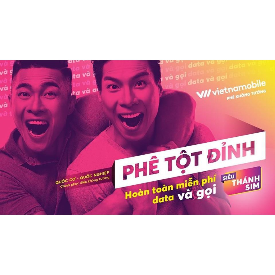 Siêu Thánh sim 4G giá sỉ vietnamobile tận gốc - FREE Data không giới hạn đầu số 092,058