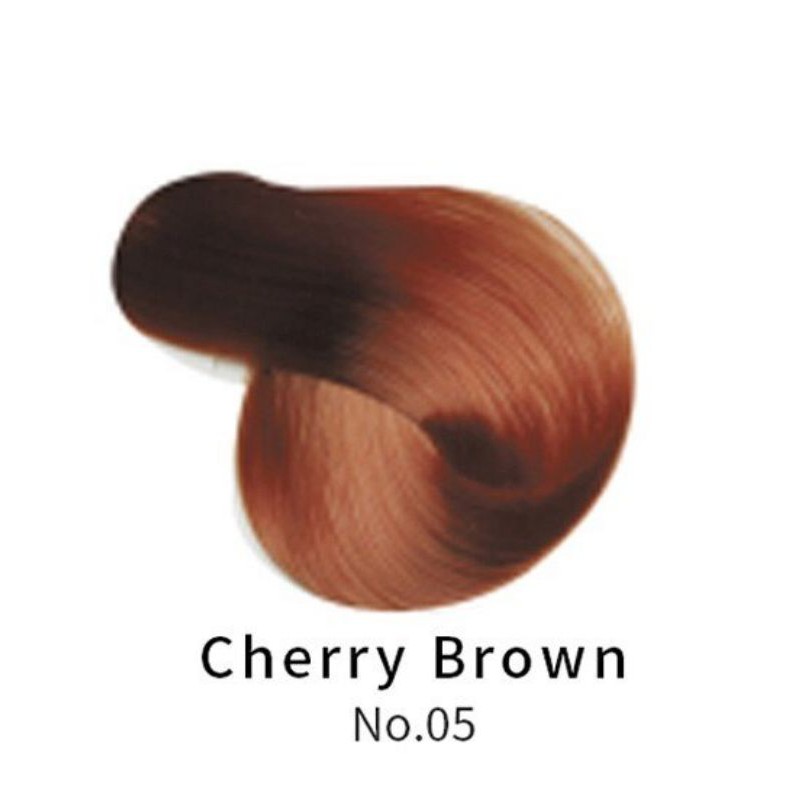 Dầu Gội Thảo Dược Phủ Bạc Màu Nâu Đỏ Cherry Brown MOKERU 500ML