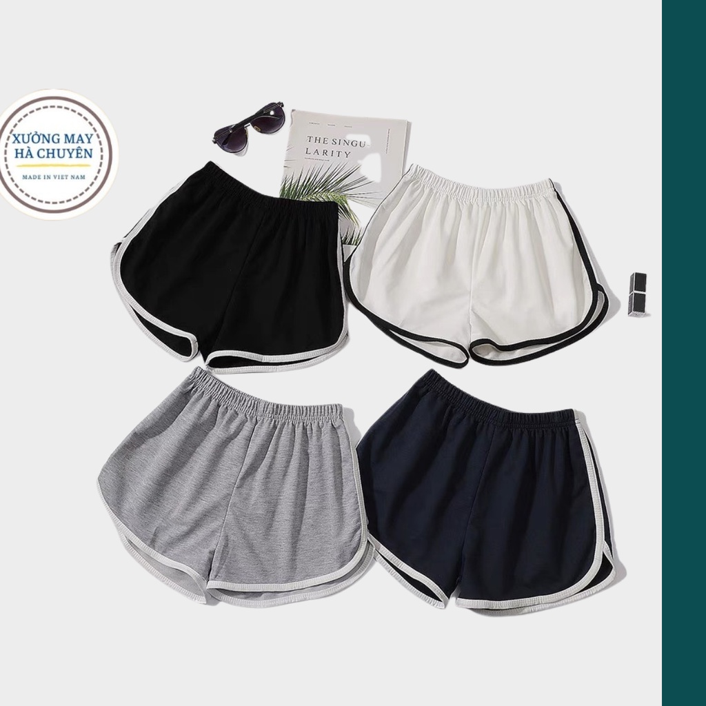 Quần đùi nữ cotton, Quần short nữ kiểu dáng thể thao năng động thoáng mát bigsize
